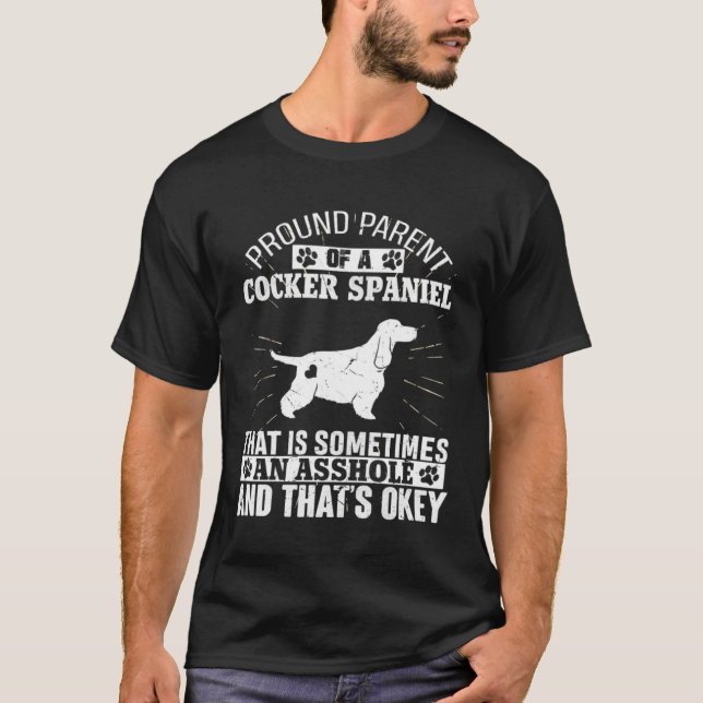 Parent of Cocker Spaniel Dog  for Men Women Dog T-Shirt (Front)