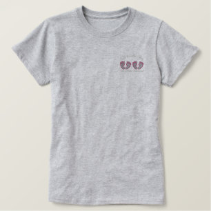 Parent of Twin girls Embroidered Shirt