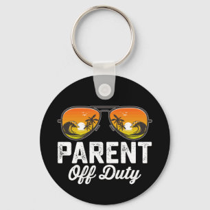 Parent Off Duty Sunglasses Last Day Of School Keychain