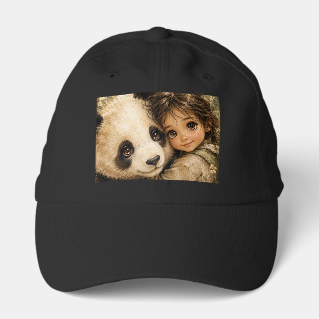 Parent Panda and cute cuddly child Performance Cap (Front)