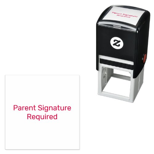 Parent Signature Required Teachers Self_inking Stamp