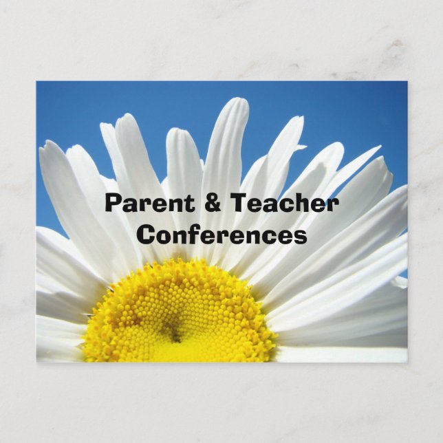 Parent & Teacher Conferences post cards School (Front)