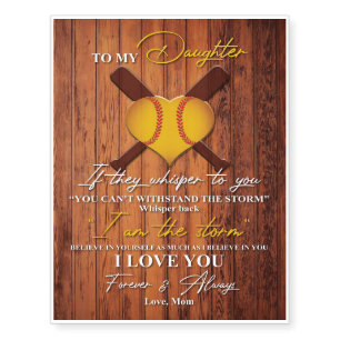 Parent To My Daughter Letter, Home Decor Temporary Tattoos