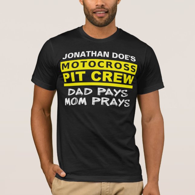 Parental Pit Crew Motocross Dirt Bike Shirt Shirt (Front)