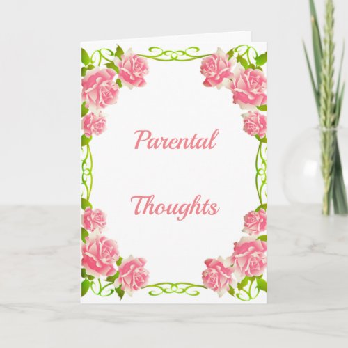 Parental Thoughts Card