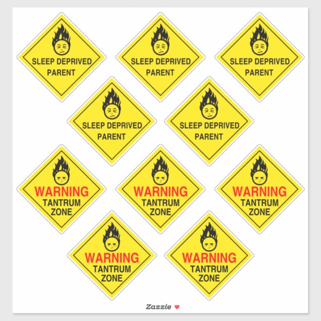 Parental Warning Stickers (Sheet)
