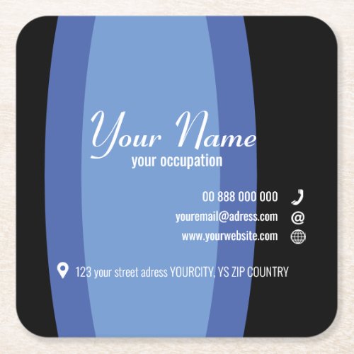 PARENTHESE Collection Business Card Paper Coaster