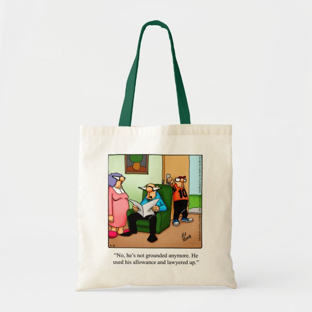 Parenthood Humor Tote Bag (Front)