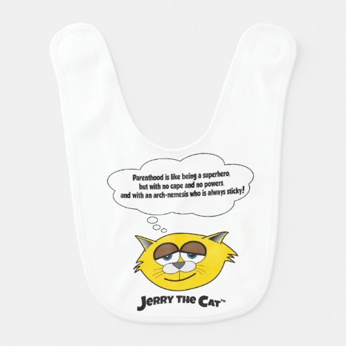 Parenthood is like being a superhero baby bib