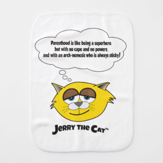 Parenthood is like being a superhero... baby burp cloth