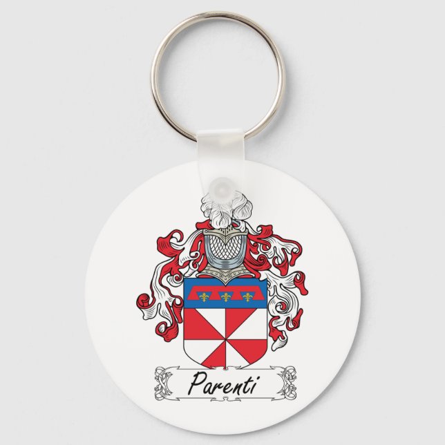 Parenti Family Crest Keychain (Front)