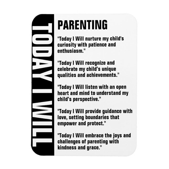 Parenting Goals Reminder Customize Magnet (Vertical)
