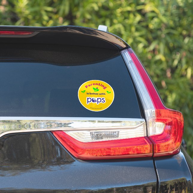 Parenting is Better with PEPS - Bumper Sticker (Car Side)