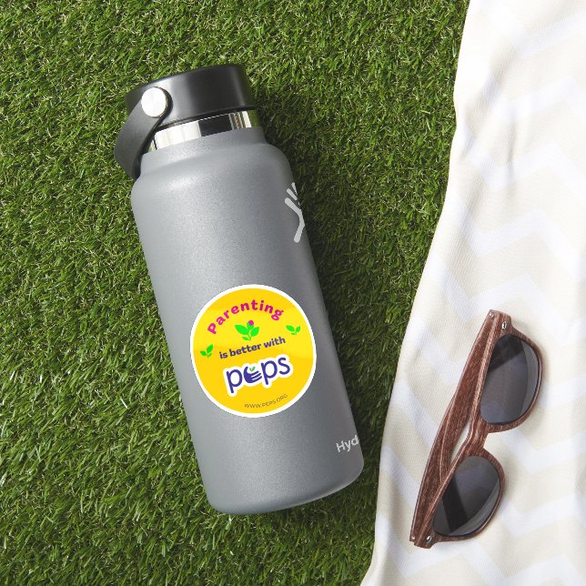 Parenting is Better with PEPS sticker (HydroFlask Insitu)