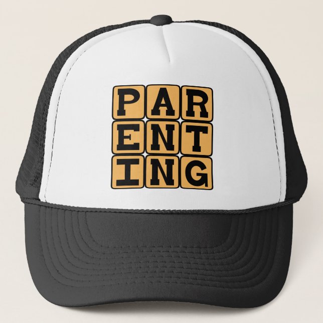 Parenting, Mom or Dad Trucker Hat (Front)