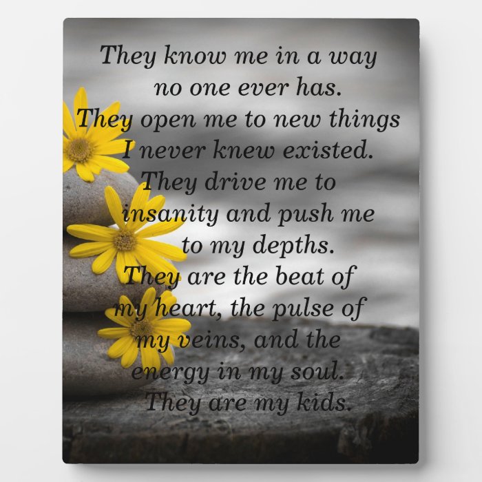 Parenting Plaque with Poem | Zazzle