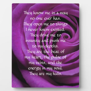 Parenting Plaque with Poem