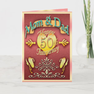 Parents 50th anniversary card (Mom &Dad)
