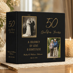 Parents 50th Anniversary Love Story Binder