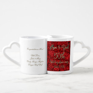 Parents Golden Wedding 50th Anniversary 2019 Coffee Mug Set