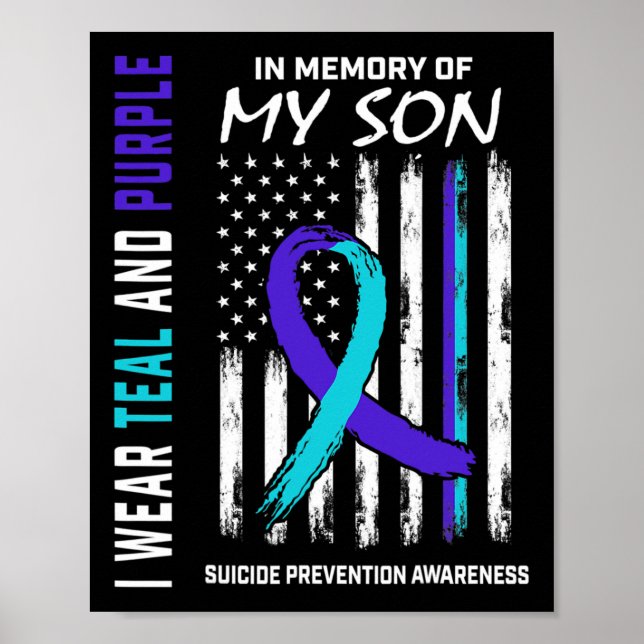 Parents In Memory Of Son Suicide Awareness Prevent Poster (Front)