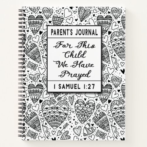 Parents Journal For This Child We Have Prayed