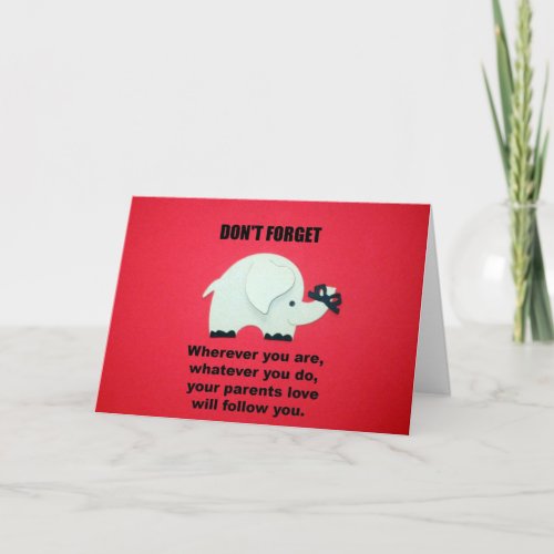 Parents love card