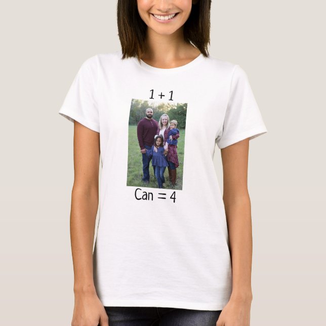 Parents mom dad funny cute quote family photo T-Shirt (Front)
