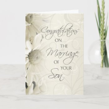 Parents Of The Groom Wedding Congratulations Card by DreamingMindCards at Zazzle