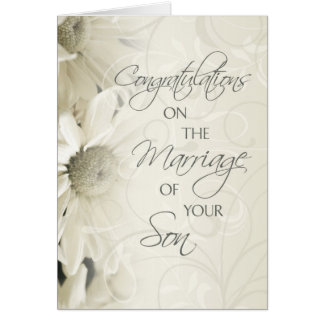 Parents of the Groom Wedding Congratulations Card