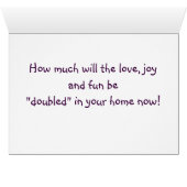 PARENTS OF TWIN BOY/TWIN GIRL CONGRATULATIONS (Inside Horizontal (Bottom))