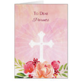 Parents Religious Easter Blessings Watercolor Look (Front)