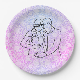 Parents-to-be Baby Shower Paper Plates