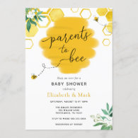 Parents to Bee Baby Shower Invitation