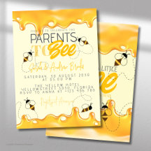 Parents to Bee Baby Shower Invitation