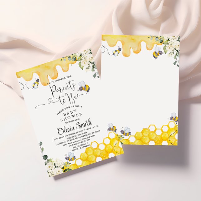 Parents to Bee Baby Shower Invitation (Creator Uploaded)