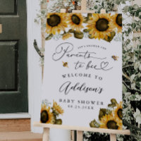 Parents To Bee Baby Shower Welcome Sign