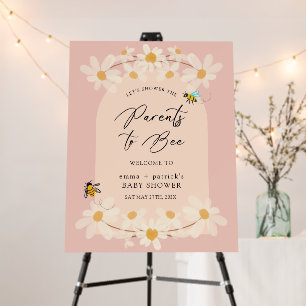 Parents to Bee Daisy Baby Shower Welcome Sign
