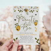 Parents To Bee Honeycomb Bumblebee Baby Shower Invitation