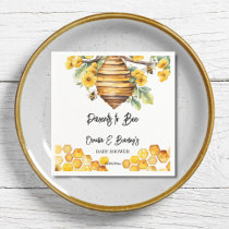 Parents to bee spring bee baby shower template napkins