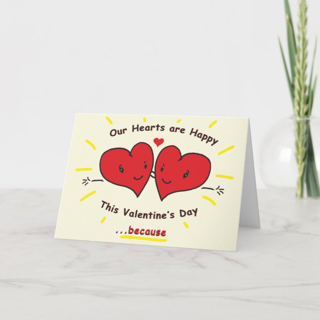 Parents to Son Valentine's Day Card (Front)