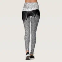 Diamond Red White Gems Sparkly Sequin Diamond Leggings