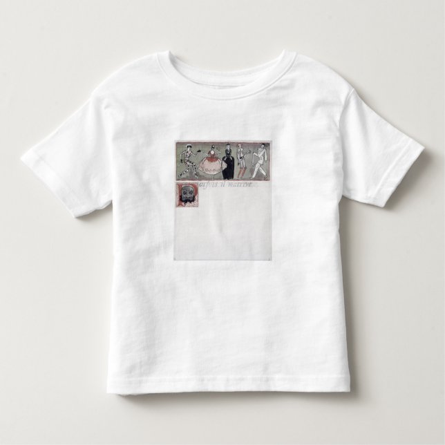 'Parfois il m'arrive' (ink and w/c on paper) Toddler T-shirt (Front)