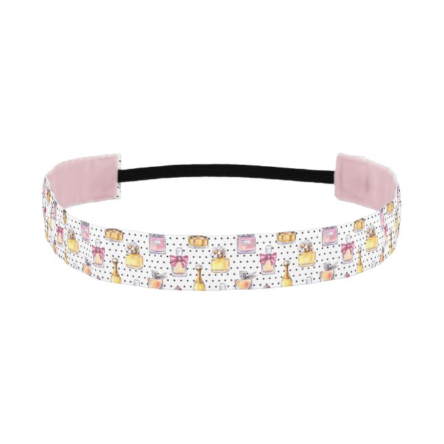 Parfum Bottle Pattern Athletic Headband (Front)