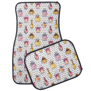 Parfum Bottle Pattern Car Floor Mat