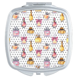 Parfum Bottle Pattern Compact Mirror