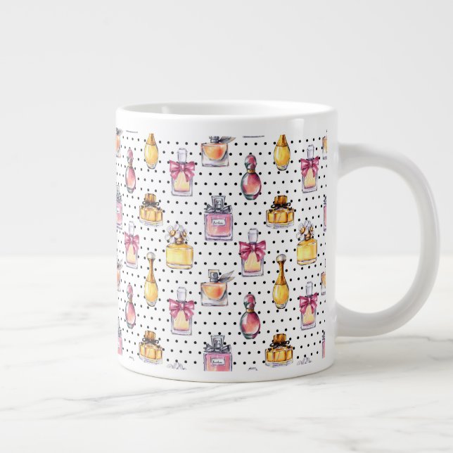 Parfum Bottle Pattern Giant Coffee Mug (Right)