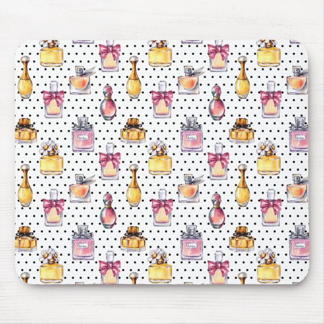 Parfum Bottle Pattern Mouse Pad (Front)