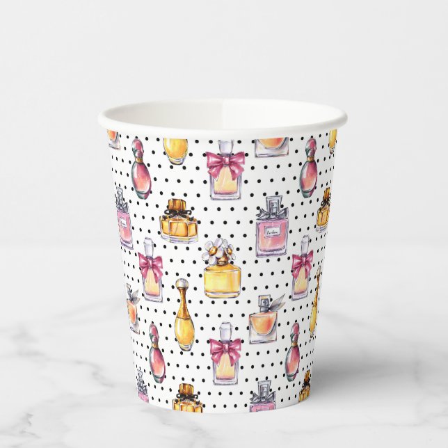 Parfum Bottle Pattern Paper Cups (Left)