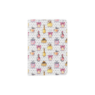 Parfum Bottle Pattern Passport Holder
